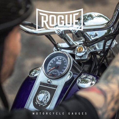 مجموعة أدوات قياس سرعة الدوران/مقياس سرعة الدوران للدراجات النارية من Rogue تناسب موديلات 1984-1995 Harley Davidson FL، FLT، FLST - 120 ميل في الساعة - 8,000 دورة في الدقيقة - عداد المسافات الرقمي - كابل سبيدو جاهز للمصنع - قطر 4-1/4 بوصة in Saudi Arabia