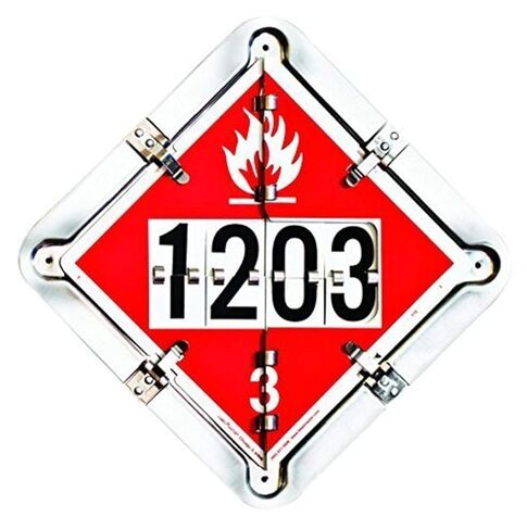 نظام Labelmaster 126F Hazmat Flip Placard للناقلات: قابل للاشتعال والاحتراق in Saudi Arabia