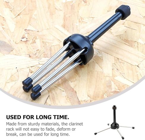 حامل كلارينيت أسود محمول من SUPVOX حامل صغير لرف الناي لتخزين أدوات الرياح متوافق مع السفر والتمرين in Kuwait