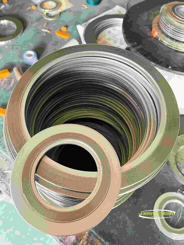 حشية جرح حلزونية من GemmySeal مع حلقة داخلية SUS316، مملوءة بالجرافيت، 5 قطع 4 بوصة DN100 in Kuwait