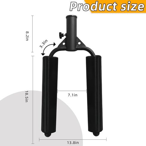 مقبض ضغط الفايكنج ملحق الألغام الأرضية للحديد الأولمبي مقاس 2 بوصة - مقبض صف على شكل حرف T لتدريب القوة، وبناء الأذرع، والأكتاف، والظهر، ومعدات المنزل والصالة الرياضية in Kuwait