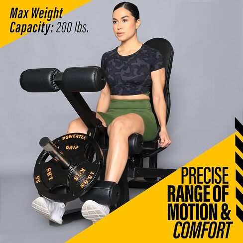 Powertec Fitness Leg Lift Curl - ملحق تمديد الساق لمعدات تمرين منضدة العمل، 200 رطل. - المنتجات المتوافقة فقط - ملحقات تدريب الأثقال للصالة الرياضية المنزلية in Saudi Arabia