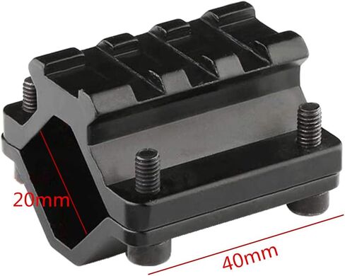 Scope Barrel Mount Clamp Picatinny/Weaver Rail Adapter for Rifle Shotgun Laser Flashlight in Kuwait