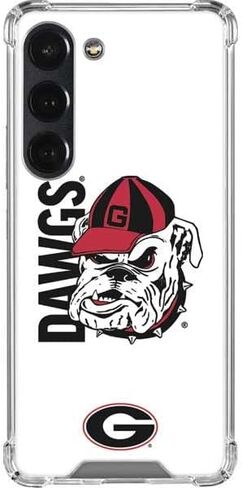 Skinit Clear Phone Case Compatible with Galaxy S23 - Officially Licensed University of Georgia Bulldogs Logo Design in Saudi Arabia
