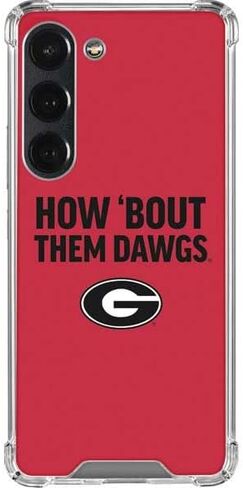Skinit Clear Phone Case Compatible with Galaxy S23 - Officially Licensed University of Georgia Bulldogs Logo Design in Saudi Arabia