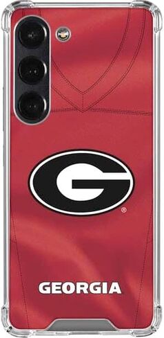 Skinit Clear Phone Case Compatible with Galaxy S23 - Officially Licensed University of Georgia Bulldogs Logo Design in Saudi Arabia