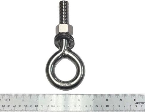 US STAINLESS Stainless Steel 316 Eye Bolt 3/4" x 6" UNC Short Thread Marine Grade Pitch of 10 in Saudi Arabia