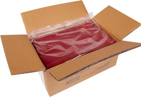 McKesson Infectious Waste Bags - Gusset-Sealed Bottom, 1.5 mil - Red, 1 gal to 6 gal Capacity, 11 in x 14 in, 500 Count in Saudi Arabia