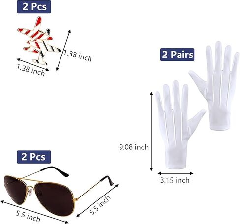 12 PCS Flight Advent Assuetory Assuety Assoardess Costume Pilot Hat Hat Dressys Sunglasses for Flight Platant Women Party in Kuwait