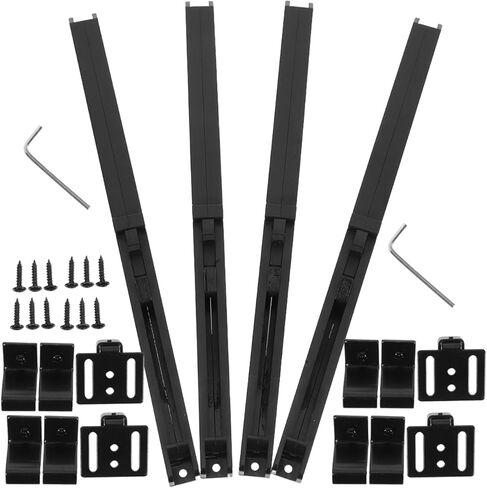 Mobestech Soft Close Damper 4 عبوات من عازل الباب عالي القوة لانزلاق أجهزة باب الحظيرة، عملية هادئة سلسة للاستخدام المنزلي والتجاري in Saudi Arabia