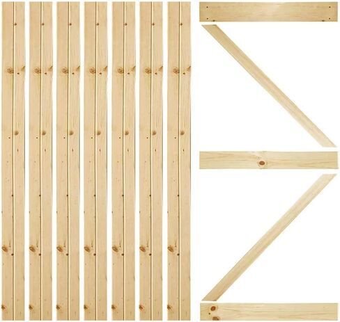 Kimberly Bay K-Bar الصلبة الصنوبر الأساسية غير المكتملة الداخلية باب الحظيرة بلاطة DIY كيت 83.5 بوصة × 36 بوصة. in Saudi Arabia