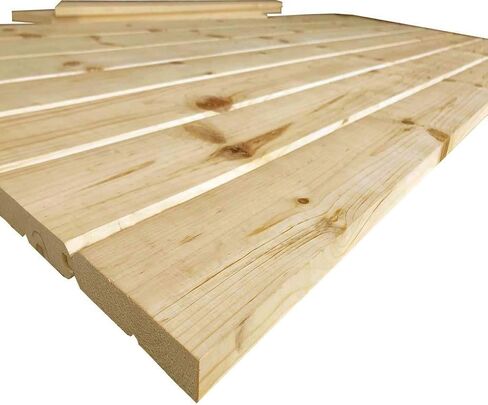 Kimberly Bay K-Bar الصلبة الصنوبر الأساسية غير المكتملة الداخلية باب الحظيرة بلاطة DIY كيت 83.5 بوصة × 36 بوصة. in Saudi Arabia