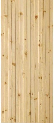 Kimberly Bay K-Bar الصلبة الصنوبر الأساسية غير المكتملة الداخلية باب الحظيرة بلاطة DIY كيت 83.5 بوصة × 36 بوصة. in Saudi Arabia