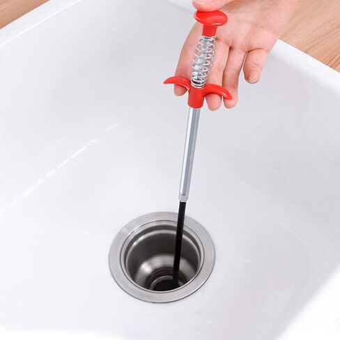 Flexible Grabber Claw Reacher Tool, Extendable Drain Clog Remove Tool With 4 Claws Bendable Hose Pickup Reaching Assist Tool for Litter Pick Home Sink Drains Toilet(SIZE:0.57m) in Saudi Arabia