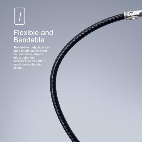 Flexible Grabber Claw Reacher Tool, Extendable Drain Clog Remove Tool With 4 Claws Bendable Hose Pickup Reaching Assist Tool for Litter Pick Home Sink Drains Toilet(SIZE:0.57m) in Saudi Arabia