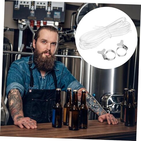 High-strength Beer Gas Hose with Clamps Flexible Tubing for Draft Beer Dispensing and Wine Brewing Brewing Hose for Home and Commercial Use in Saudi Arabia