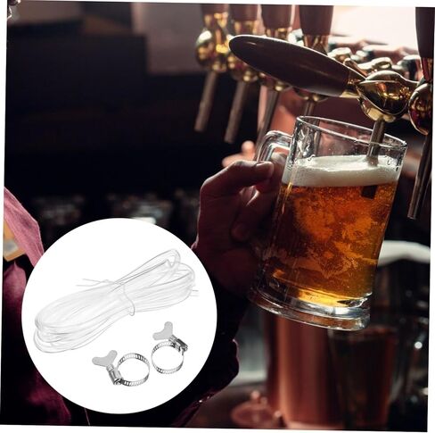 High-strength Beer Gas Hose with Clamps Flexible Tubing for Draft Beer Dispensing and Wine Brewing Brewing Hose for Home and Commercial Use in Saudi Arabia