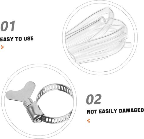 High-strength Beer Gas Hose with Clamps Flexible Tubing for Draft Beer Dispensing and Wine Brewing Brewing Hose for Home and Commercial Use in Saudi Arabia