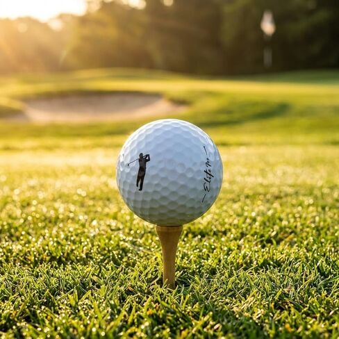 كرات جولف يوريتان مكونة من 3 قطع (دزينة) - ملمس ناعم، مسافة ثابتة وتحكم في الجانب الأخضر - تصميم ديناميكي هوائي 338 دمل - أداء على مستوى الجولة - أبيض in Kuwait