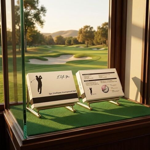 كرات جولف يوريتان مكونة من 3 قطع (دزينة) - ملمس ناعم، مسافة ثابتة وتحكم في الجانب الأخضر - تصميم ديناميكي هوائي 338 دمل - أداء على مستوى الجولة - أبيض in Kuwait