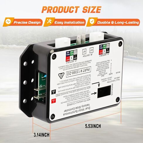 وحدة تحكم منزلق ذات سرعة متزامنة بمحرك مزدوج متوافقة مع وحدة التحكم Lippert In-Wall Slide-Out على RV استبدال الجزء #13398-D0 #13398-C2 وحدة التحكم V-Sync II in Saudi Arabia