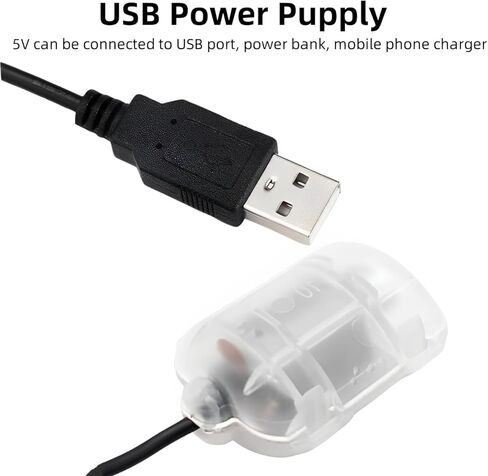 محرك تدليك اهتزاز USB بتنظيم 3 سرعات، 5 فولت واحد إلى اثنين من محركات الاهتزاز الكهربائية وسادة تدليك وسادة قطنية ملحقات هزاز 3000-4500 دورة في الدقيقة مع كابل طاقة 1.1 متر in Kuwait