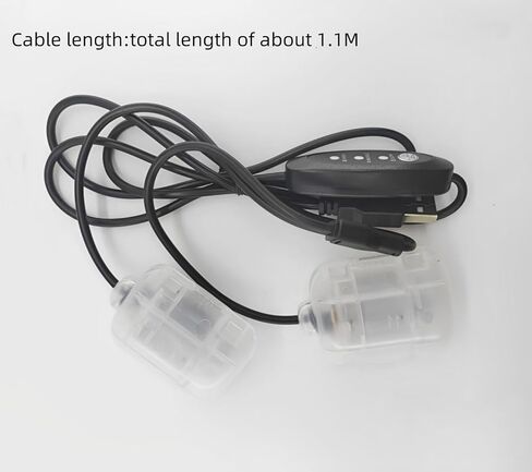 محرك تدليك اهتزاز USB بتنظيم 3 سرعات، 5 فولت واحد إلى اثنين من محركات الاهتزاز الكهربائية وسادة تدليك وسادة قطنية ملحقات هزاز 3000-4500 دورة في الدقيقة مع كابل طاقة 1.1 متر in Kuwait