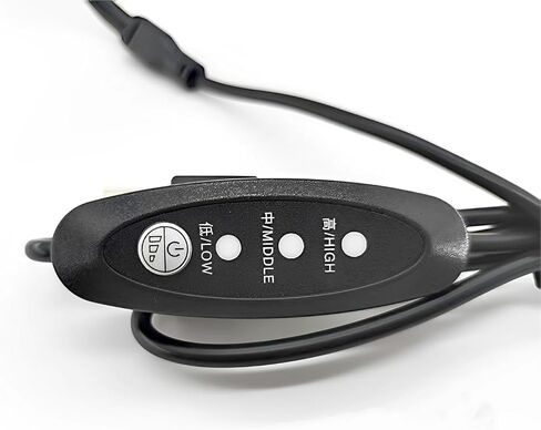 محرك تدليك اهتزاز USB بتنظيم 3 سرعات، 5 فولت واحد إلى اثنين من محركات الاهتزاز الكهربائية وسادة تدليك وسادة قطنية ملحقات هزاز 3000-4500 دورة في الدقيقة مع كابل طاقة 1.1 متر in Kuwait