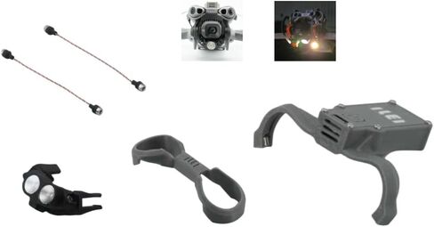 ضوء الطيران الليلي Mini 5 لـ DJI Mini 5، تصميم Gimbal-Follow - نقاط الضوء حيث تنظر، إصدار LED مزدوج 700-1000LM، رؤية ليلية محسنة (تحكم عن بعد ويدوي) in Kuwait