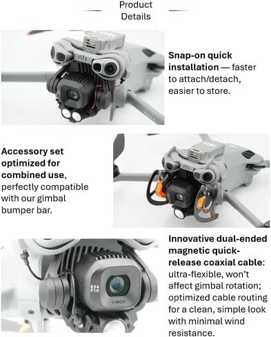Mini 5 Night Flight Light for DJI Mini 5, Gimbal-Follow Design – Light Points Where You Look, 700-1000LM Dual LED Version, Enhanced Night Visibility (Remote and Manual Control) in Saudi Arabia