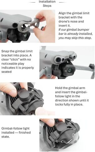 Mini 5 Night Flight Light for DJI Mini 5, Gimbal-Follow Design – Light Points Where You Look, 700-1000LM Dual LED Version, Enhanced Night Visibility (Remote and Manual Control) in Saudi Arabia