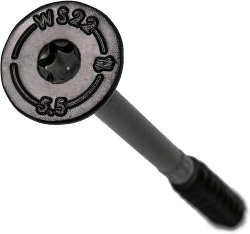 Simpson Strong-Tie SDWS22512DBB-R50 Outdoor Accents Structural Wood Screws‚ 0.220 Inch. x 5-1/2 Inch, Double Barrier Coating, Low Profile Head, Sawtooth Point Black (Pack of 50) in Saudi Arabia