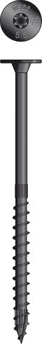 Simpson Strong-Tie SDWS22512DBB-R50 Outdoor Accents Structural Wood Screws‚ 0.220 Inch. x 5-1/2 Inch, Double Barrier Coating, Low Profile Head, Sawtooth Point Black (Pack of 50) in Saudi Arabia