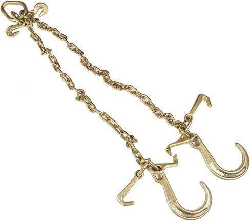 G70 Grade 5/16" x 3-ft Steel Traction Chain with 8" Medium J-Shaped Hook Replacement for Suitable for Truck Trailer Off Road Vehicle Towing in Saudi Arabia