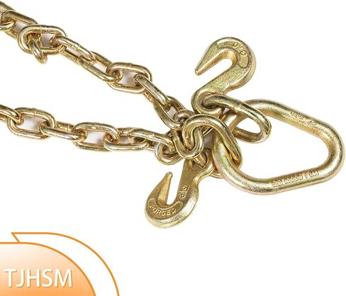 G70 Grade 5/16" x 3-ft Steel Traction Chain with 8" Medium J-Shaped Hook Replacement for Suitable for Truck Trailer Off Road Vehicle Towing in Saudi Arabia