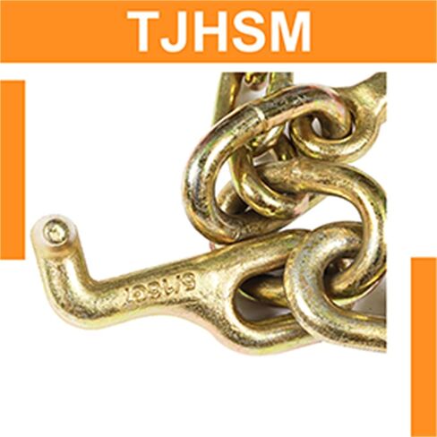G70 Grade 5/16" x 3-ft Steel Traction Chain with 8" Medium J-Shaped Hook Replacement for Suitable for Truck Trailer Off Road Vehicle Towing in Saudi Arabia