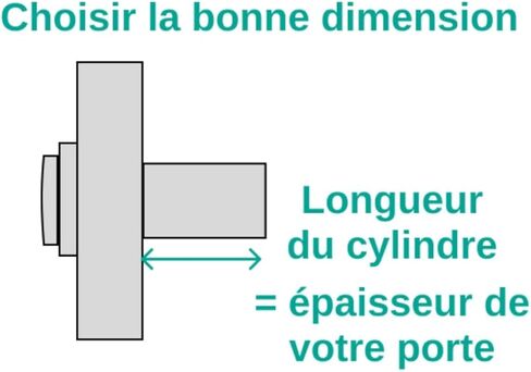 THIRARD 381716 Adriatic Double Cylinder Door Lock with Pins 45 mm-Various Security Protectors-4 Keys and Property Card-Made in France-Gold Finish, Silver in Kuwait