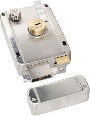 قفل ميكانيكي خارجي مضاد للسرقة من CHICISIS، مصنوع من الفولاذ المقاوم للصدأ المتين لأمن الباب الخشبي، قفل مضاد للسرقة، لأبواب الأمان، مسكن in Kuwait