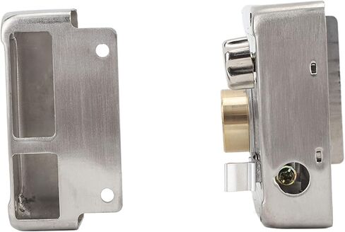 قفل ميكانيكي خارجي مضاد للسرقة من CHICISIS، مصنوع من الفولاذ المقاوم للصدأ المتين لأمن الباب الخشبي، قفل مضاد للسرقة، لأبواب الأمان، مسكن in Kuwait