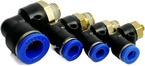PL نوع OD 4 6 8 10 12 مللي متر - 1/8 ''1/4'' 3/8 ''1/2'' موضوع دفع في اللمس موصل هوائي تركيبات سريعة (PL12-02) in Saudi Arabia