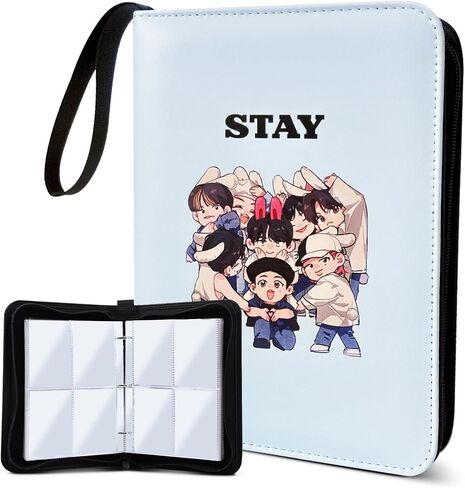 Kpop Photocard Binder Cute 400 Pockets Photocard Holder Book with Sleeves Photo Album for Lomo Cards in Kuwait