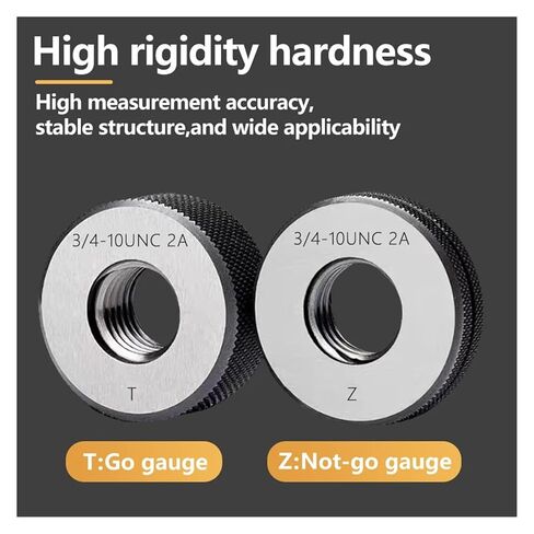 1 Set) Non-Standard Left-Hand TR Thread Ring Gauge 7e Measuring Tool Tr10x2 Tr12x2 LH(Tr12x2 7e LH) in Saudi Arabia