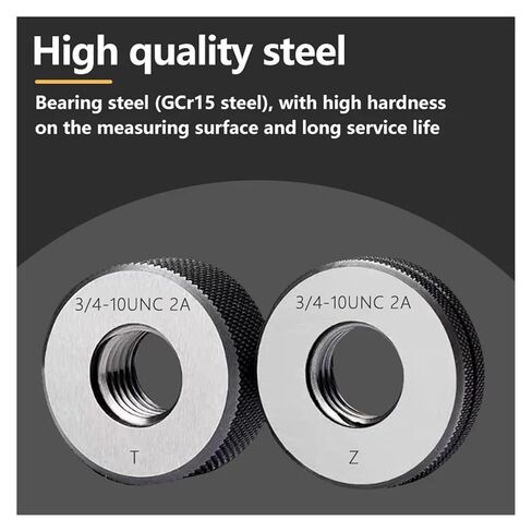 1 Set) Non-Standard Left-Hand TR Thread Ring Gauge 7e Measuring Tool Tr10x2 Tr12x2 LH(Tr12x2 7e LH) in Saudi Arabia