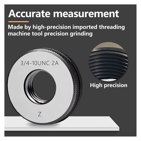 1 Set) Non-Standard Left-Hand TR Thread Ring Gauge 7e Measuring Tool Tr10x2 Tr12x2 LH(Tr12x2 7e LH) in Saudi Arabia