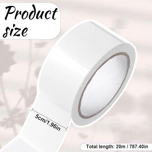 Window Weather Sealing Tape, 2 Inch X 21.8 Yards Window Sealer for Winter White Windows Draft Isolation Sealing Film Tape No Residue Blocks Drafts for Doors Windows in Saudi Arabia