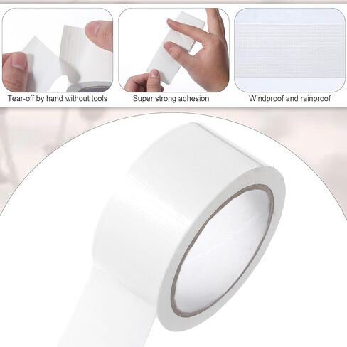 Window Weather Sealing Tape, 2 Inch X 21.8 Yards Window Sealer for Winter White Windows Draft Isolation Sealing Film Tape No Residue Blocks Drafts for Doors Windows in Saudi Arabia