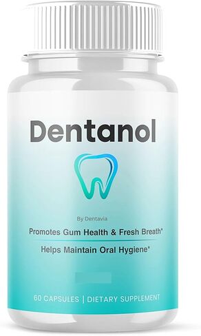 مكمل البروبيوتيك عن طريق الفم من Dentanol-X - 4 سلالات بروبيوتيك مع راتنج الصنوبر القطبي الشمالي - يدعم صحة اللثة والنفس المنعش وعافية الفم اليومية - 60 كبسولة (غير قابلة للمضغ) in Saudi Arabia