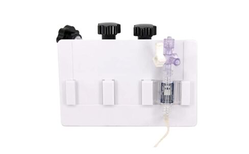 حامل محول إمدادات المستشفيات الأمريكية من AHS للقطب الرابع يحمل 3 محولات طاقة OEM محول شرياني حاملات قابلة للتعديل أجهزة OEM (متوافقة مع ICU الطبية) in Kuwait