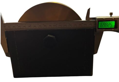 Heavy Duty 6" V-Groove Wheel with Box Mount, Zinc Plated Steel, 5/8 Inch Axle, 3000 lbs Load Capacity per Wheel, Industrial Caster (2 Units) in Saudi Arabia