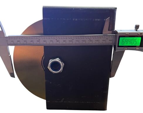 Heavy Duty 6" V-Groove Wheel with Box Mount, Zinc Plated Steel, 5/8 Inch Axle, 3000 lbs Load Capacity per Wheel, Industrial Caster (2 Units) in Saudi Arabia